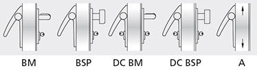 Variatii optionale Bara din aluminiu vopsita cu culori din gama RAL Mecanism MAC® 1 antipanica cu functie de control al accesului Cilindri codati sau sistem de chei master Microswitch si cablu de semnalizare de deschidere a usii